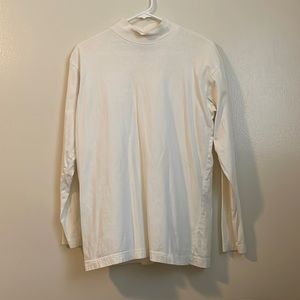 Long sleeve mock neck tee